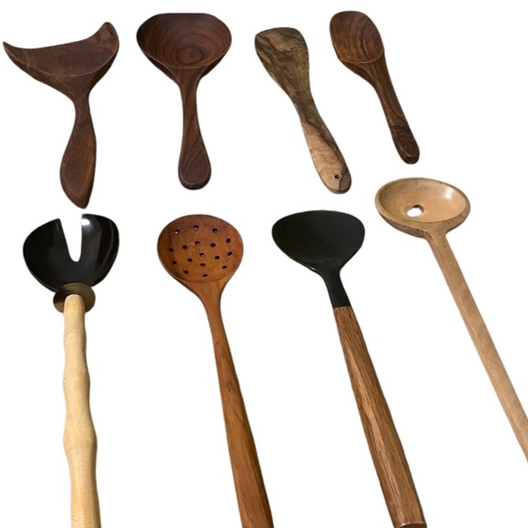 Handcrafted, Sustainable Teakwood Cooking Utensil Set Of‎ 20 Pieces, Durable - Picture 4 of 12